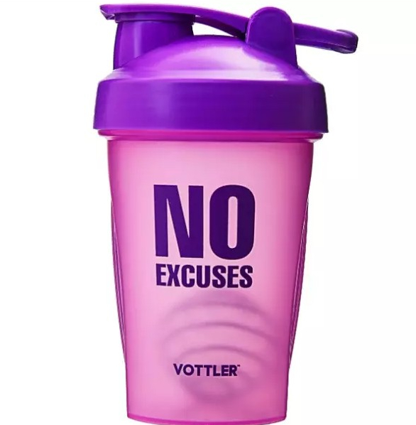 Шейкер VOTTLER 500 мл фиолетовый с шариком
