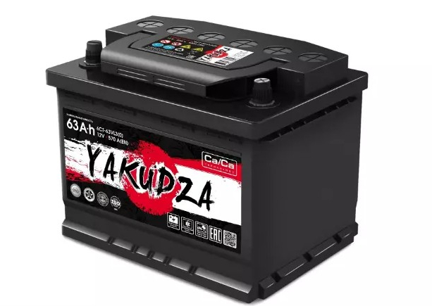 Автомобильный аккумулятор YAKUDZA 6СТ-63.0 VL