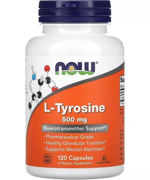 Аминокислота NOW L-Tyrosine 500 mg