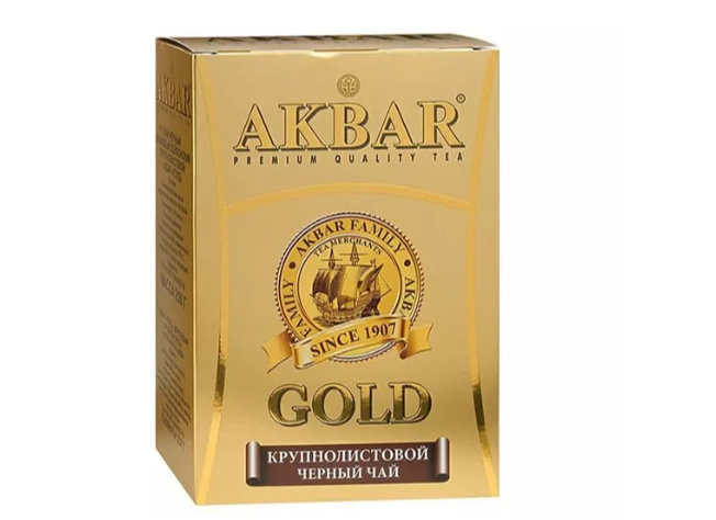 Чай черный Akbar Gold листовой