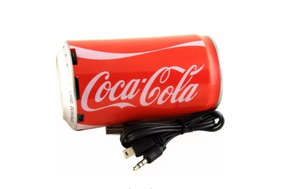 Портативная аудио колонка банка Coca-Cola