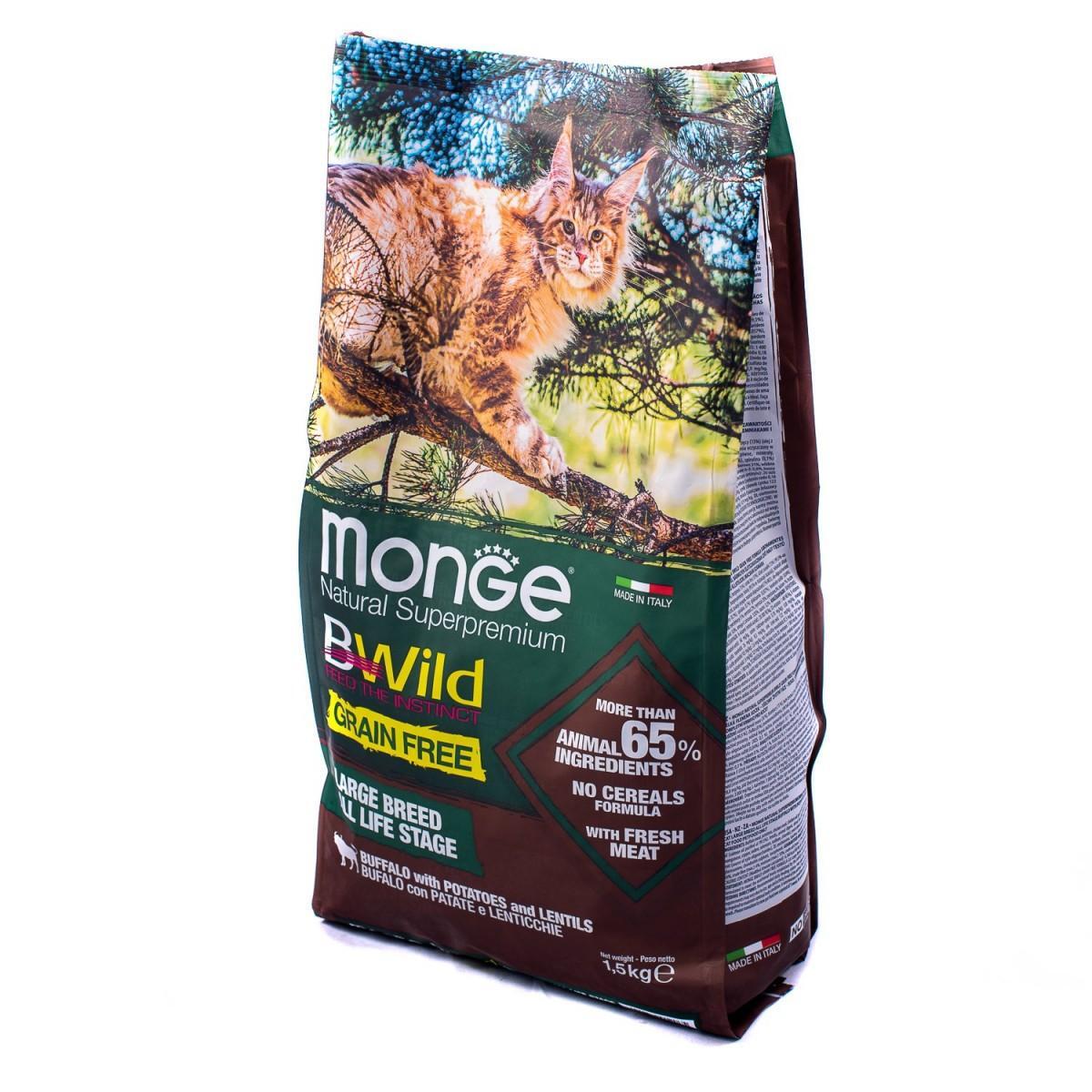 Сухой корм Monge Cat BWild GRAIN FREE