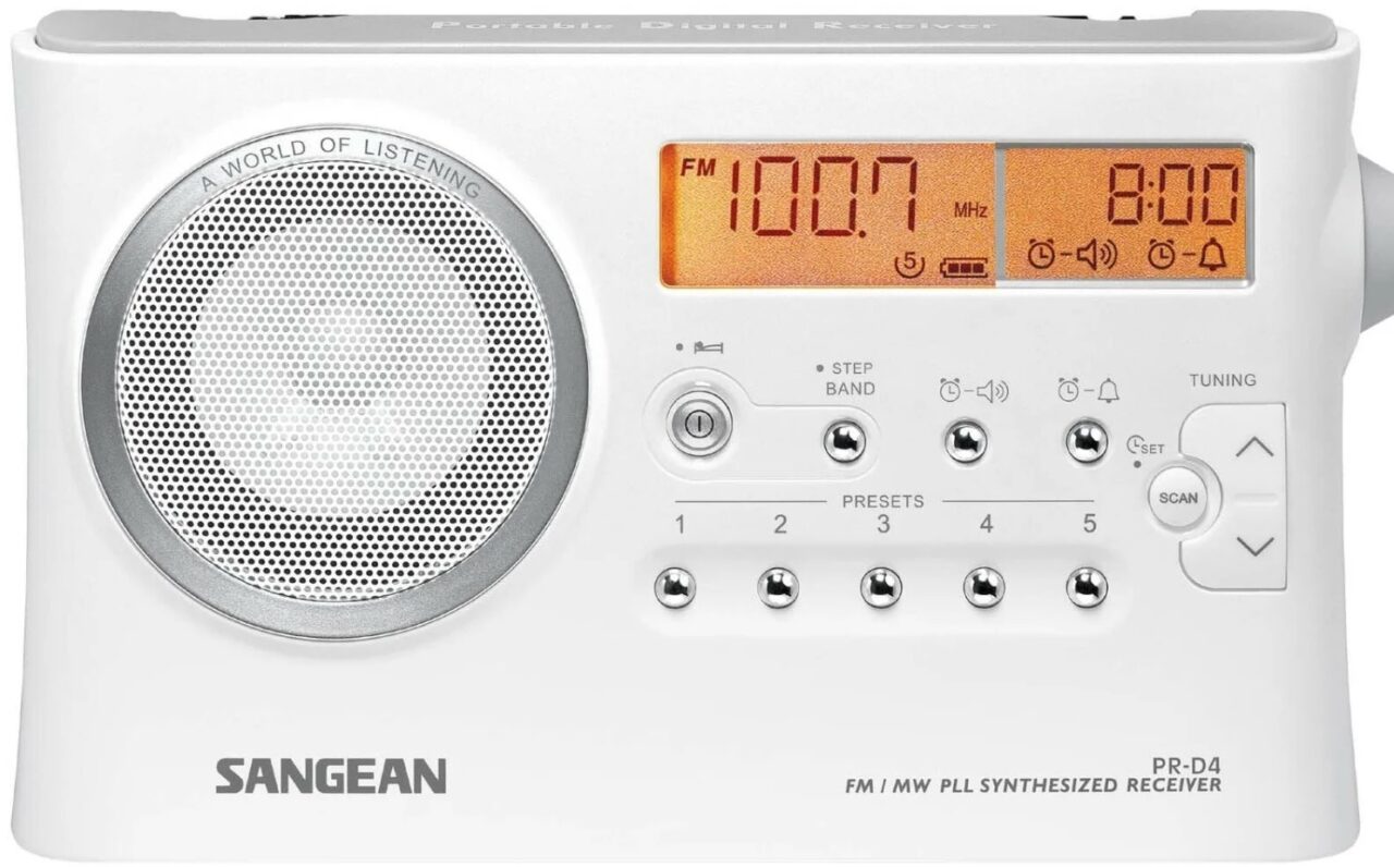 Будильник радио Sangean PR-D4 white