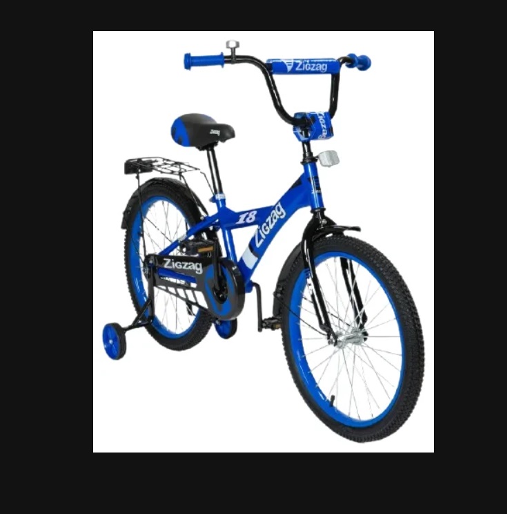 Велосипед для мальчиков Zigzag Snoky 16 синий 10.5"