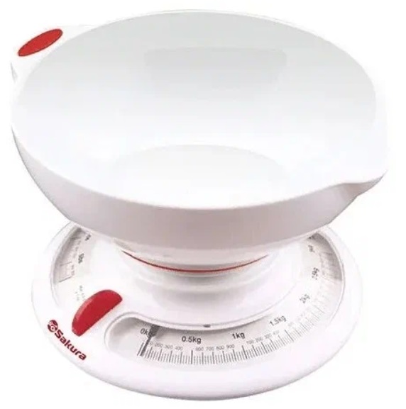 Весы с чашей Sakura кухонные SA-6004WR