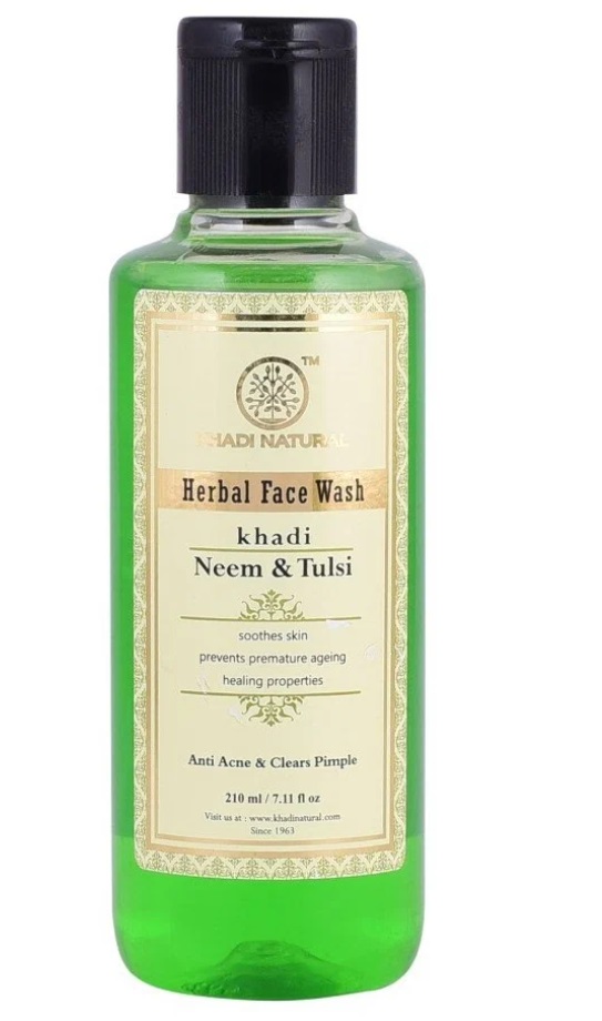 Гель для умывания для проблемной кожи Herbal Face Wash Neem Tulsi Khadi