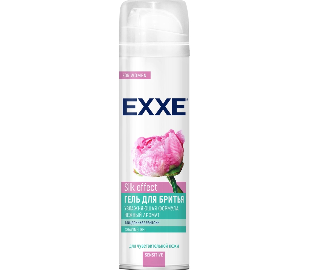 Женский гель для бритья EXXE Sensitive Silk effect