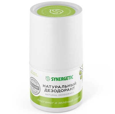 Дезодорант для тела Synergetic бергамот - зеленый лайм