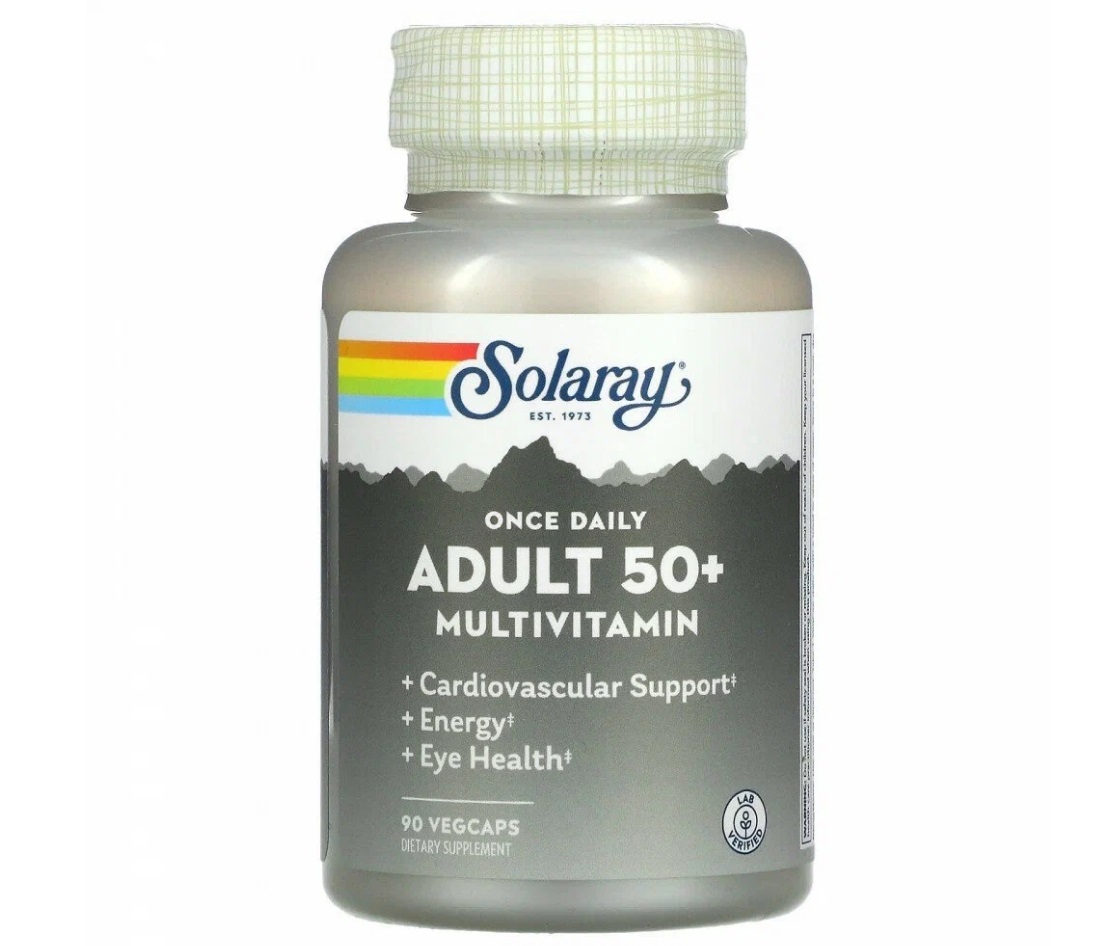 Витамины для взрослых старше 50 Once Daily, Adult 50+ Multivitamin