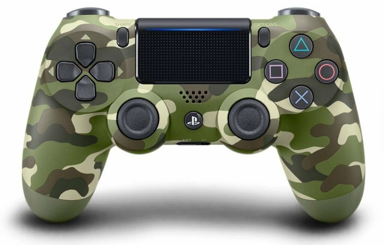 Джойстик для PS5 Sony DualShock 4 V2 Green Camouflage