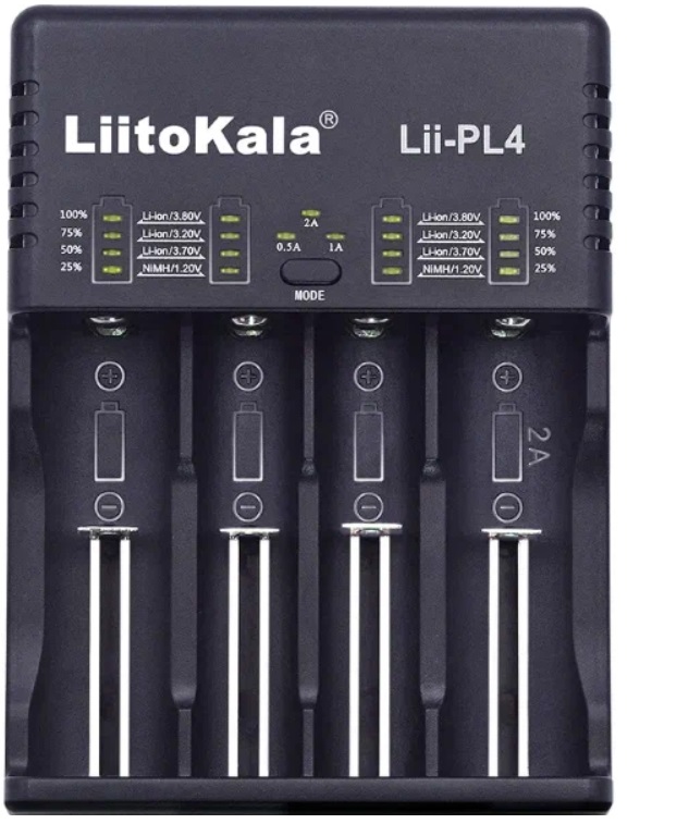 Зарядка для аккумулятора 18650 Liitokala Lii-PL4