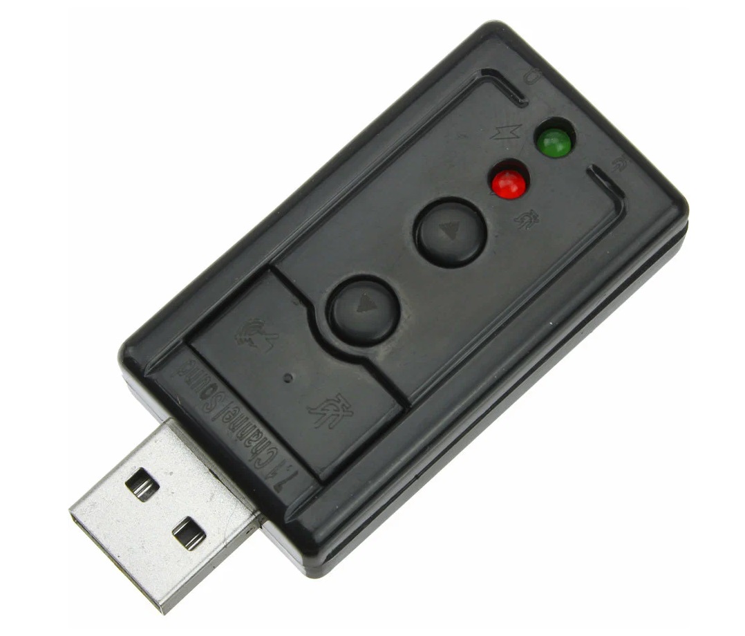Внешняя звуковая карта USB 7.1 (C-Media CM108)