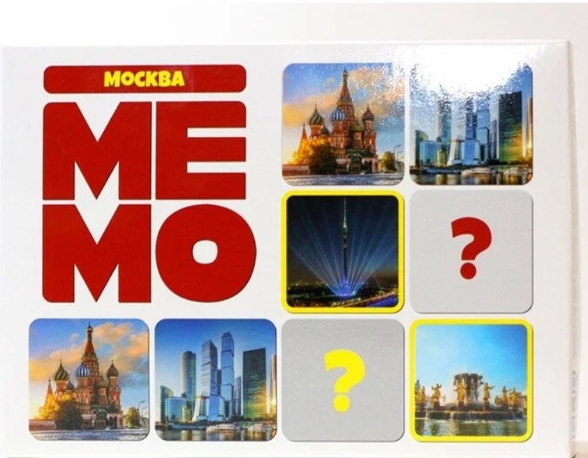 Настольная игра путешествие Мемо Москва