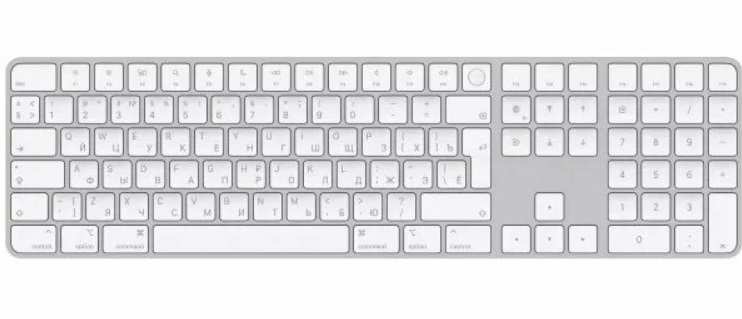 Белая клавиатура Apple Magic