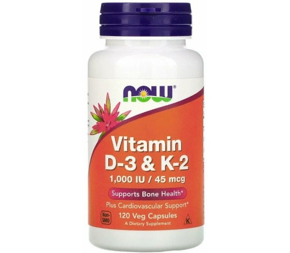 Витамины Foods Vitamin D-3 1000 IU Vitamin K-2 45