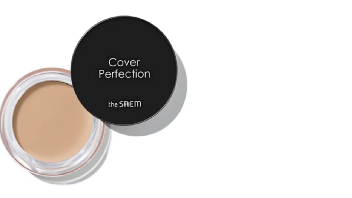 Кремовый консилер The Saem Cover Perfection Pot Concealer 01 Clear Beige