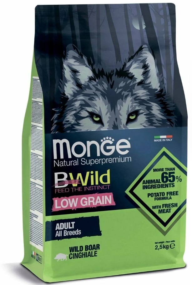 Корм для собак Monge BWILD Feed the Instinct Low Grain
