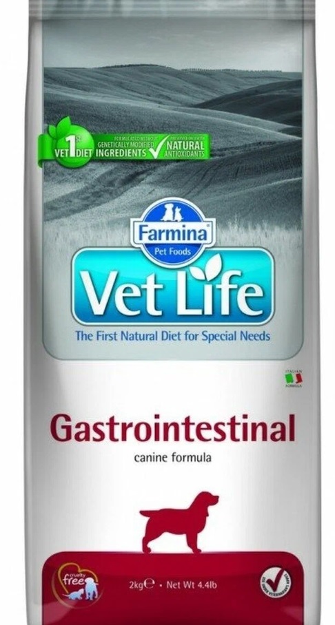 Сухой продукт для крупных пород Vet Life Dog Gastrointestinal 