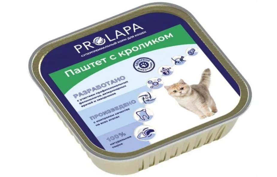 Продукт Prolapa паштет с кроликом