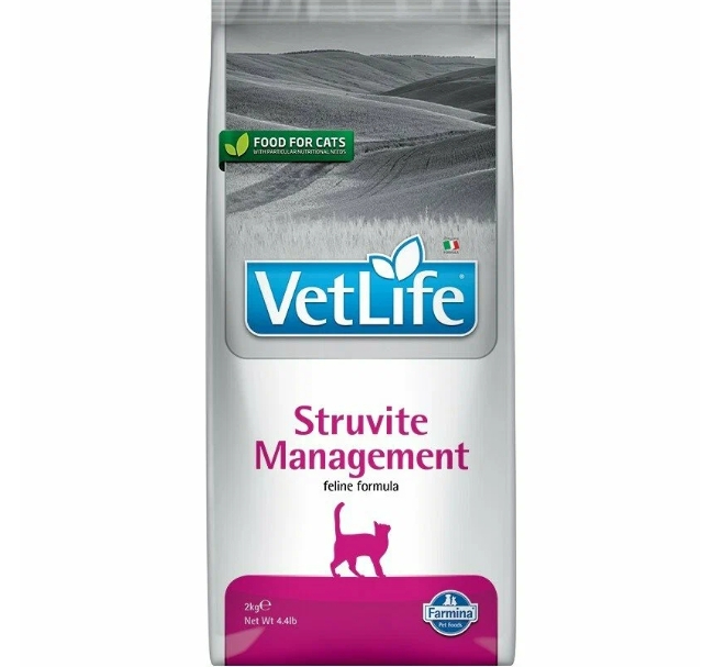 Корм для кошки премиум класса Vet Life Cat Management Struvite Диетический