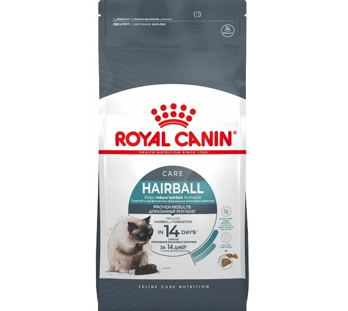 Продукт Royal Canin HAIRBALL CARE для вывода шерсти