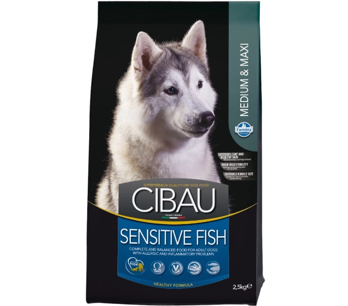 Сухой корм для собак крупных пород Cibau Sensitive Fish Medium\Maxi с рыбой